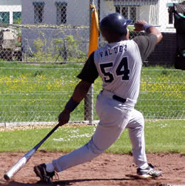 Jose Valdez went 2-for-6 at the plate and was the winning pitcher by throwing 2 1-3 innings in relief.