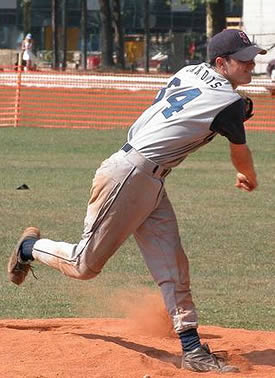 <a href="http://www.challengers.ch/playerprofile/landis-thomas/?liga=NLA" title="See Player Profile for Thomas Landis">Thomas Landis</a> pitched six innings for his sixth win of the season.