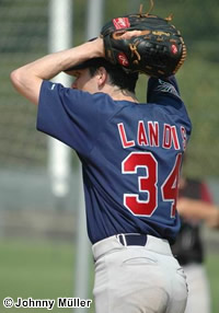 <a href="http://www.challengers.ch/playerprofile/landis-thomas/?liga=NLA" title="See Player Profile for Thomas Landis">Thomas Landis</a> missed his second consecutive shutout by just one single run.