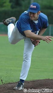 Stefan Koller dominated the Challengers over six innings.