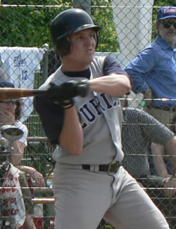 Thomas Blank hit his first NLA-homer in the fourth inning.